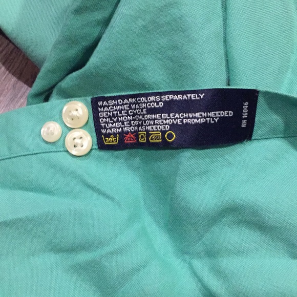 Green Nautica Button Down - Picture 6 of 6